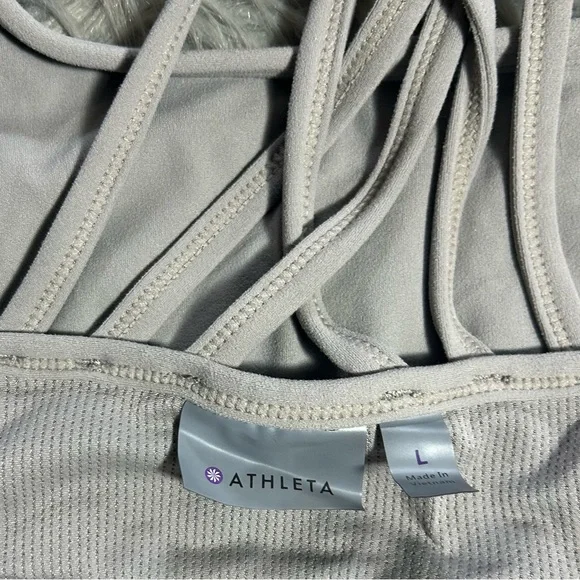 ATHLETA FULLY FOCUSED SPORT BRA GREY Size Large - Picture 5 of 5